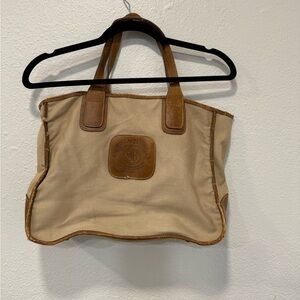 Ghurka "Stadium No. 71" Vintage Canvas & Leather Tote Bag - Distressed